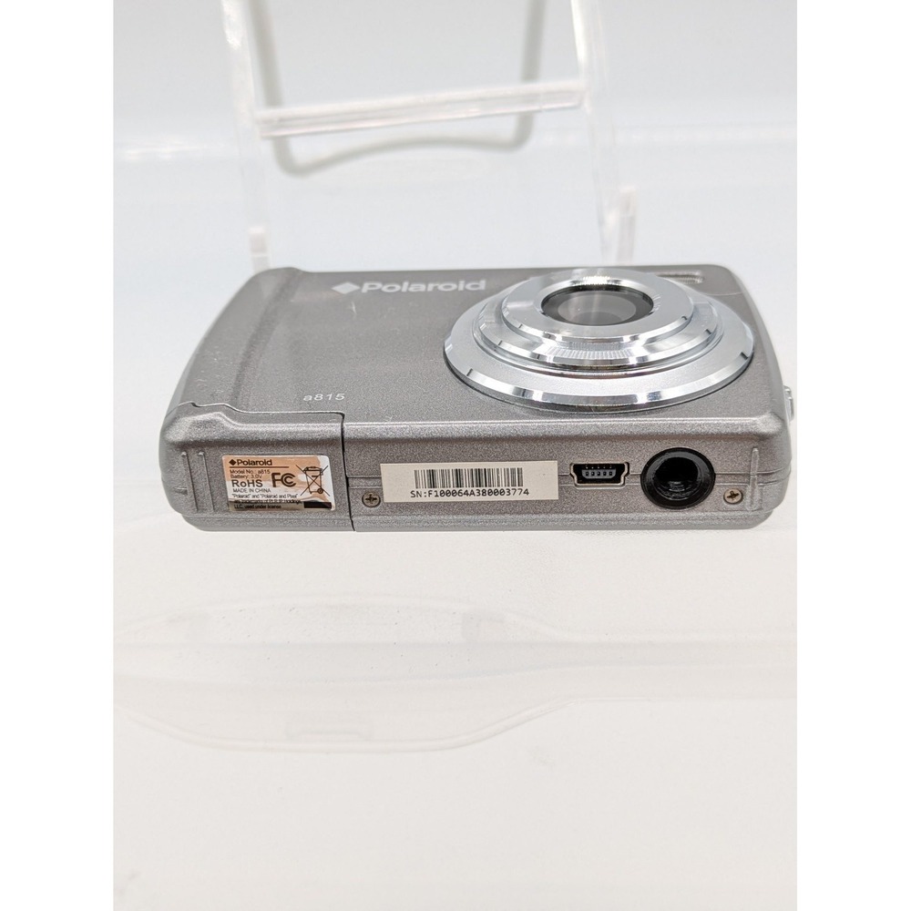 Polaroid A815 Digital Camera 15MP Silver Compact LCD AA SD Point Shoot Tested - Picture 4 of 15